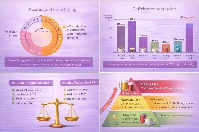Alcohol and Caffeine Myths When TTC: What the Research Actually Says