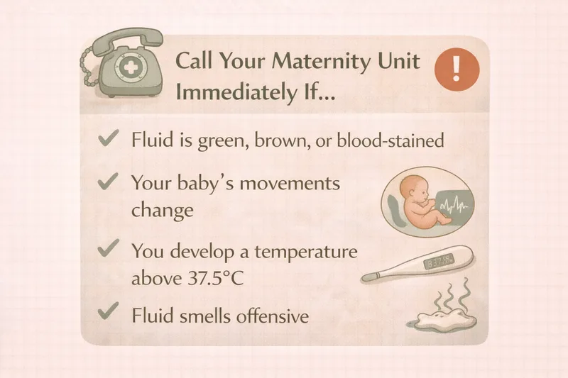 When to call your maternity unit urgently after your waters break