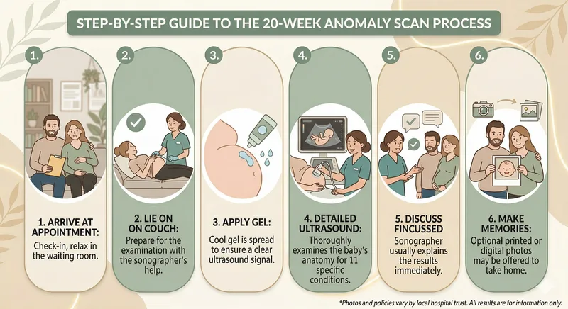 Step by step guide to what happens at your 20 week anomaly scan appointment
